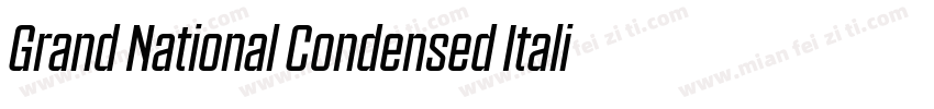 Grand National Condensed Italic Con字体转换